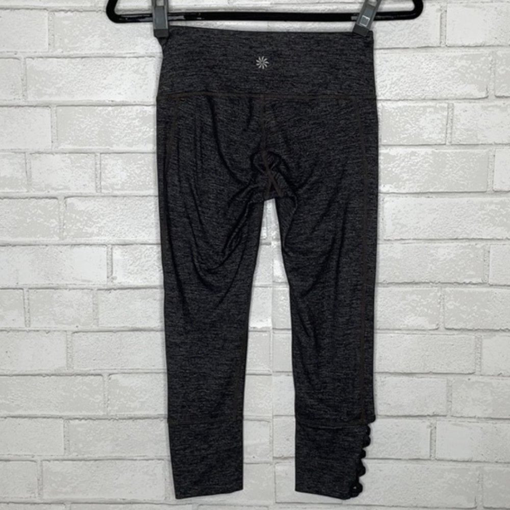 Athleta Criss Cross Heathered Grey Capri Legging - Picture 7 of 12